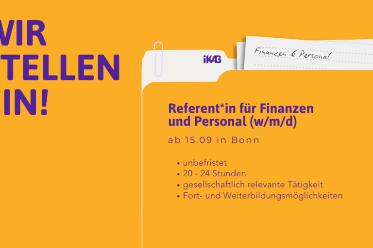 Stellenausschreibung Referent*in für Finanzen und Personal in Bonn